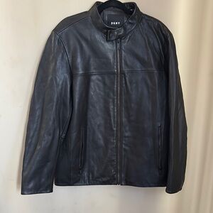 DKNY Black Leather Jacket